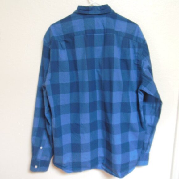 J Crew Factory Blue Check Button Down Shirts - Picture 3 of 3
